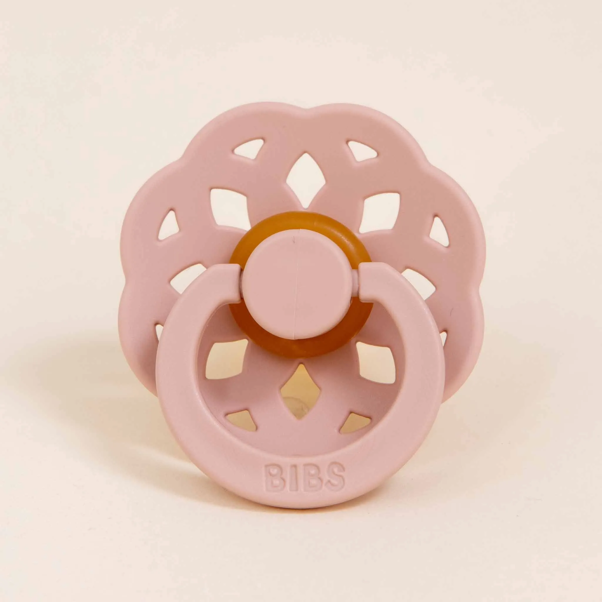 Bibs Lace Pacifier 2 Pack | Blush