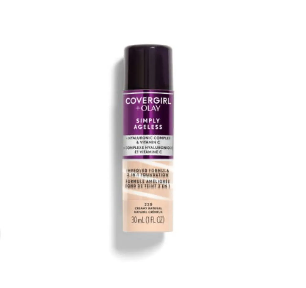 COVERGIRL   OLAY simply ageless 3 in 1 foundation كريم اساس ثلاثة في واحد من كفر كرل و اولاي