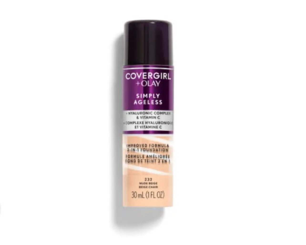 COVERGIRL   OLAY simply ageless 3 in 1 foundation كريم اساس ثلاثة في واحد من كفر كرل و اولاي