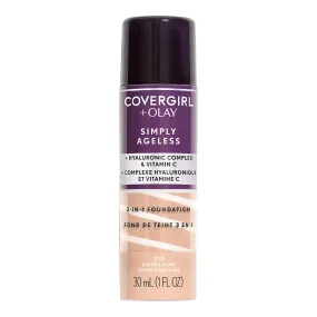 COVERGIRL   OLAY simply ageless 3 in 1 foundation كريم اساس ثلاثة في واحد من كفر كرل و اولاي