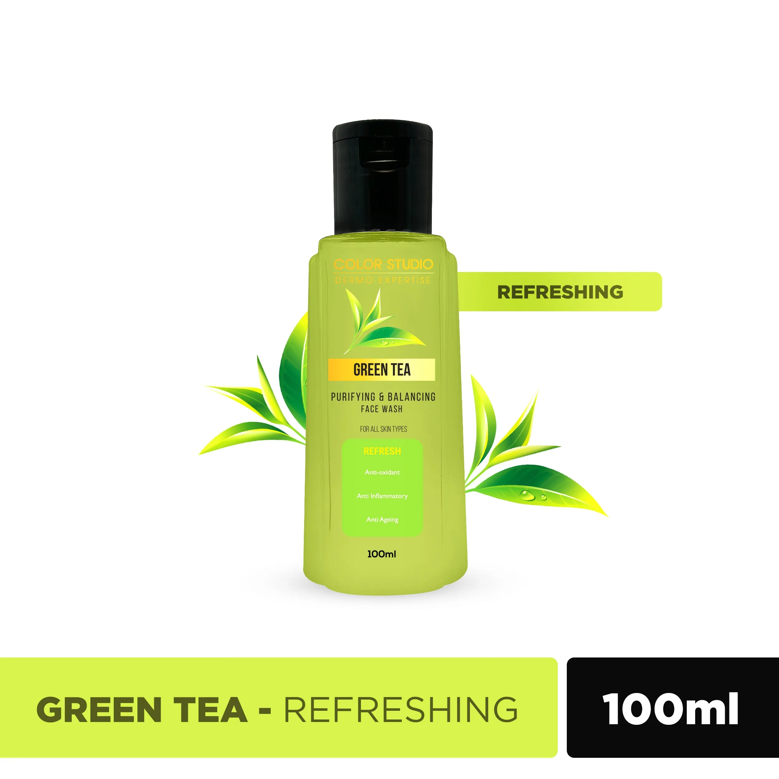 GREEN TEA FACE WASH - COLOR STUDIO DERMO EXPERTISE 100ML