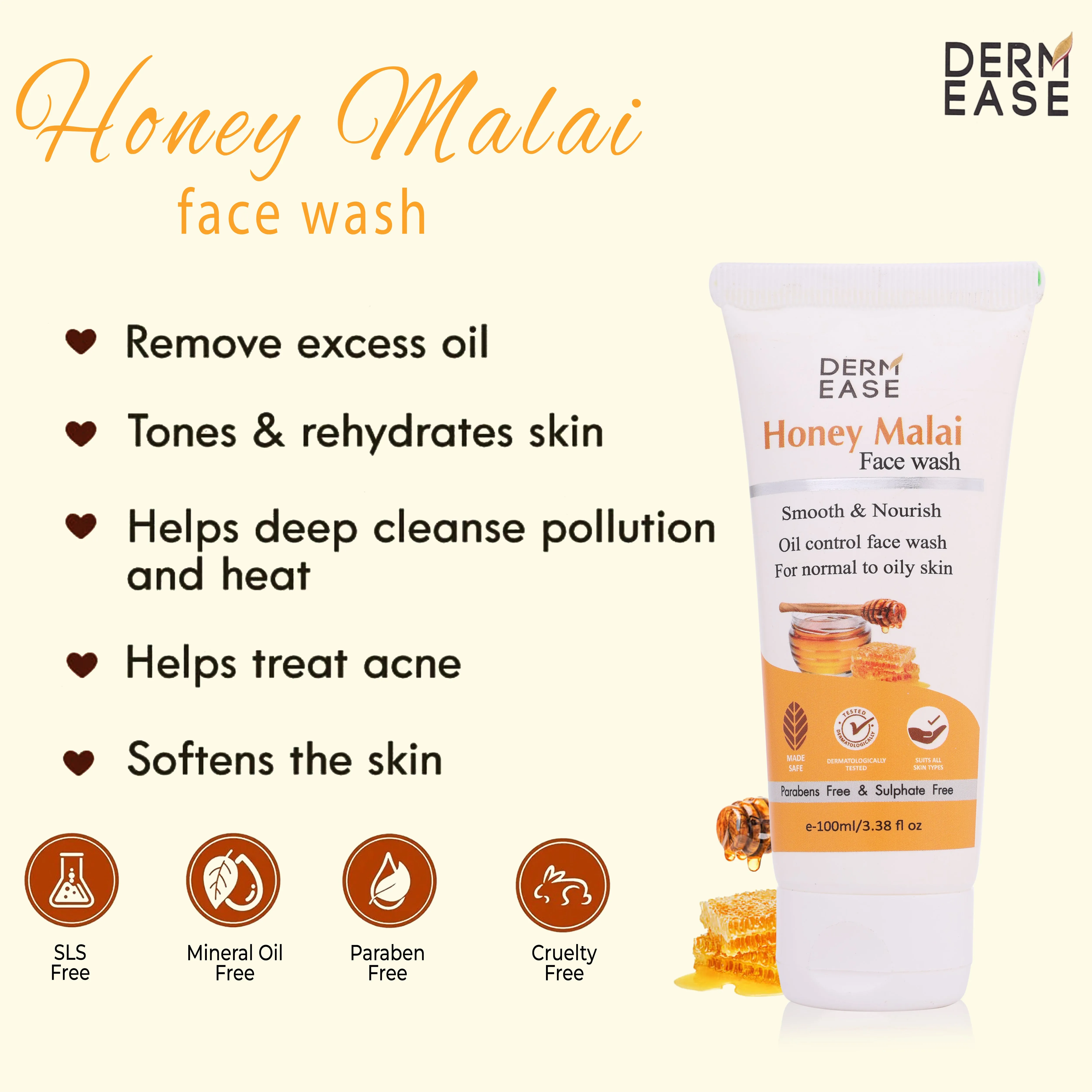 HONEY MALAI FACE WASH