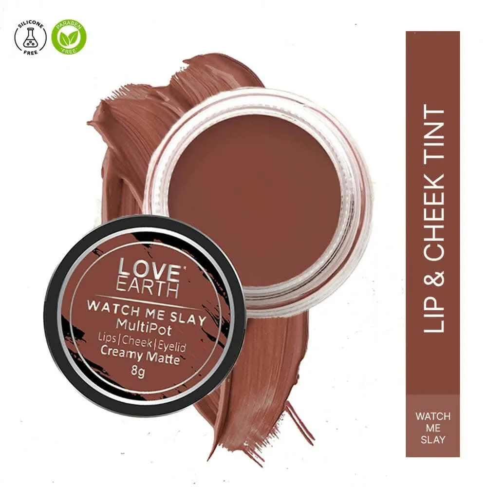 Love Earth Lip Tint & Cheek Tint Multipot (Caramel Brown)
