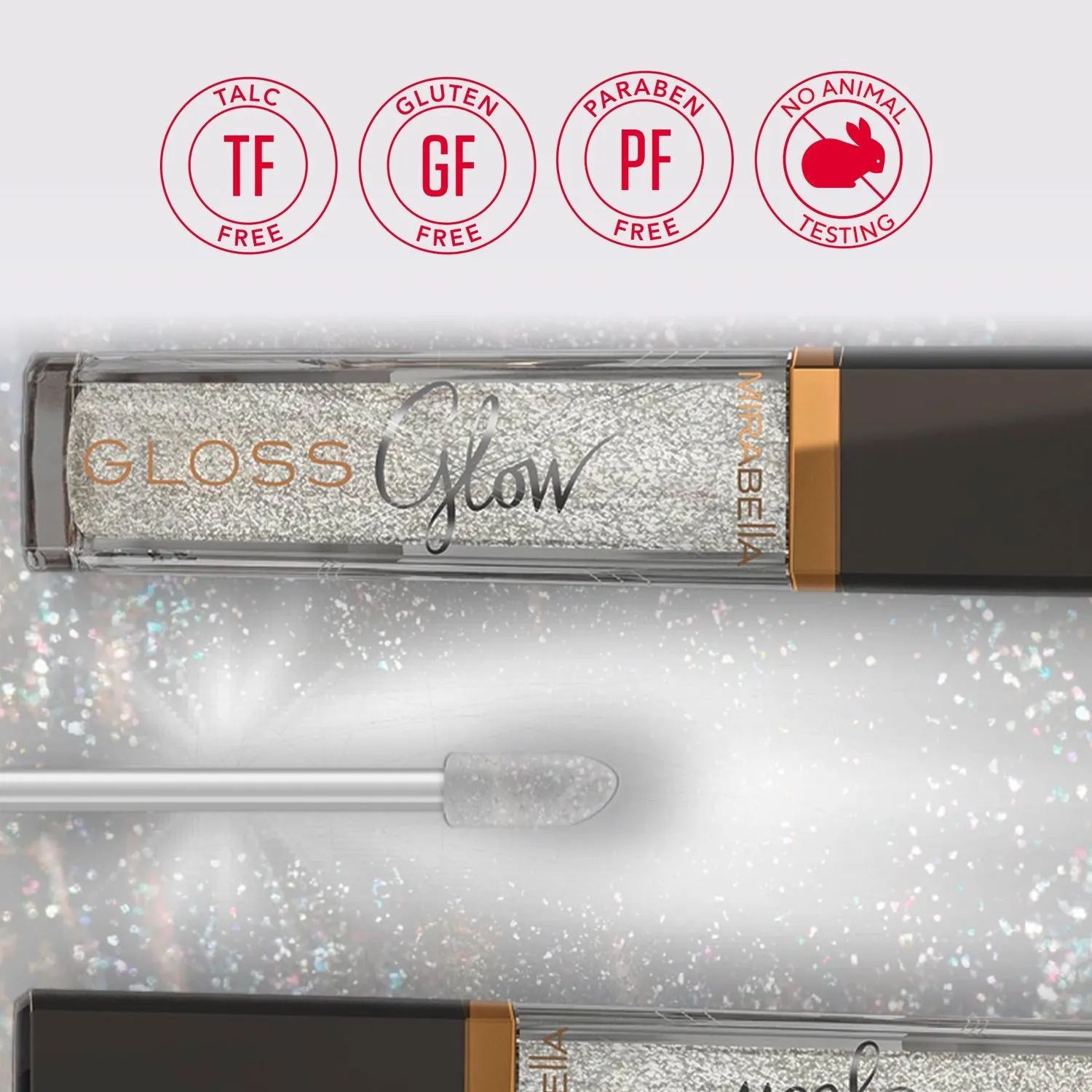 Mirabella Glow Light-Up Lip Gloss, 8 mL