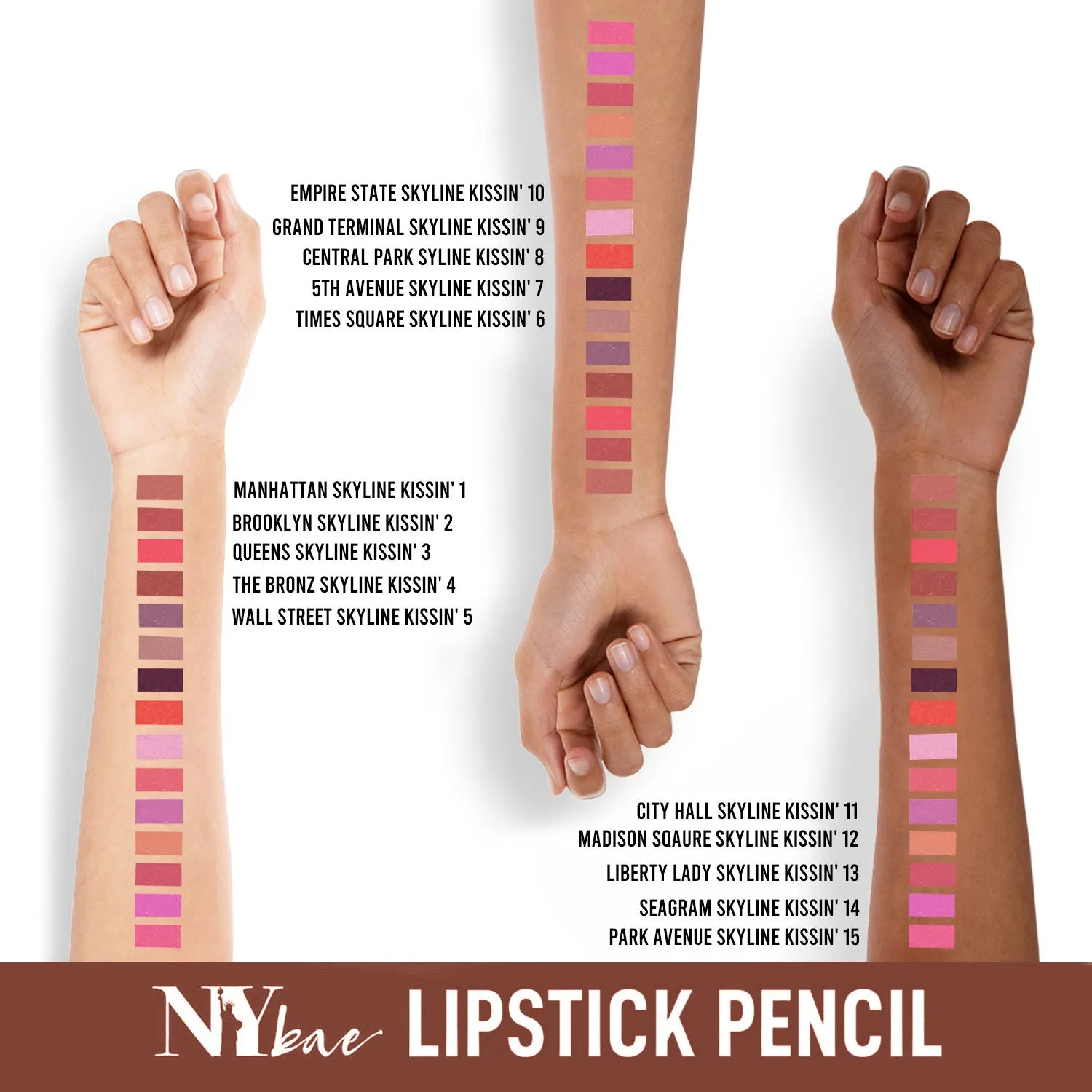 NY Bae Skyline Kissin' - Mini Lip Crayon Grand Terminal Skyline Kissin' 9 (1.5g)