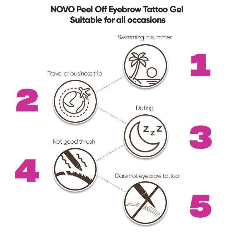 Peel Off Eyebrow Tattoo Gel