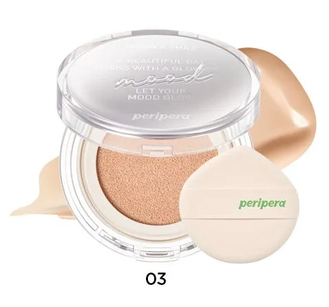PERIPERA Mood Vegan Glow Cushion كوشن فونديشن نباتي
