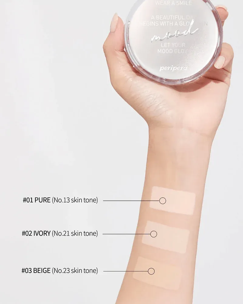 PERIPERA Mood Vegan Glow Cushion كوشن فونديشن نباتي