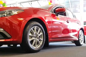 Rally Armor 2014  Mazda3/Mazdaspeed3 UR Black Mud Flap w/ Red Logo