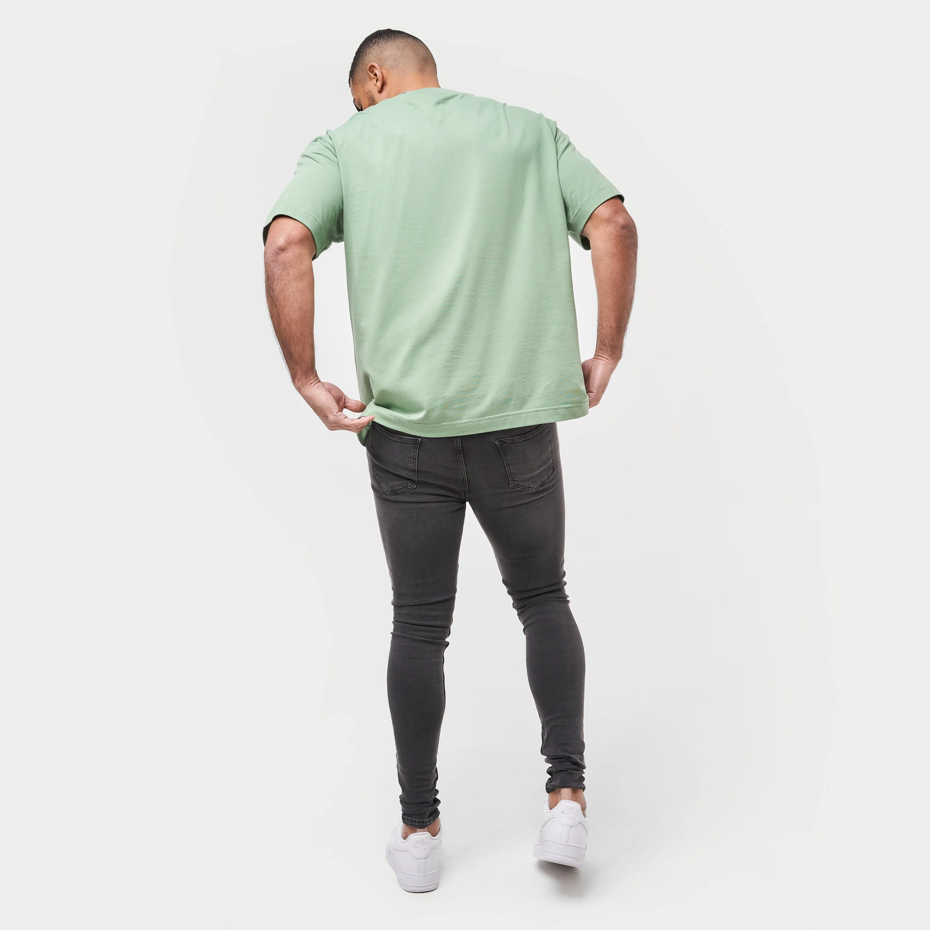 Signature Spray On Jeans - Grey