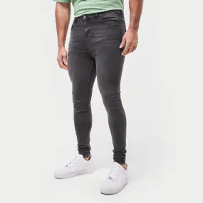 Signature Spray On Jeans - Grey