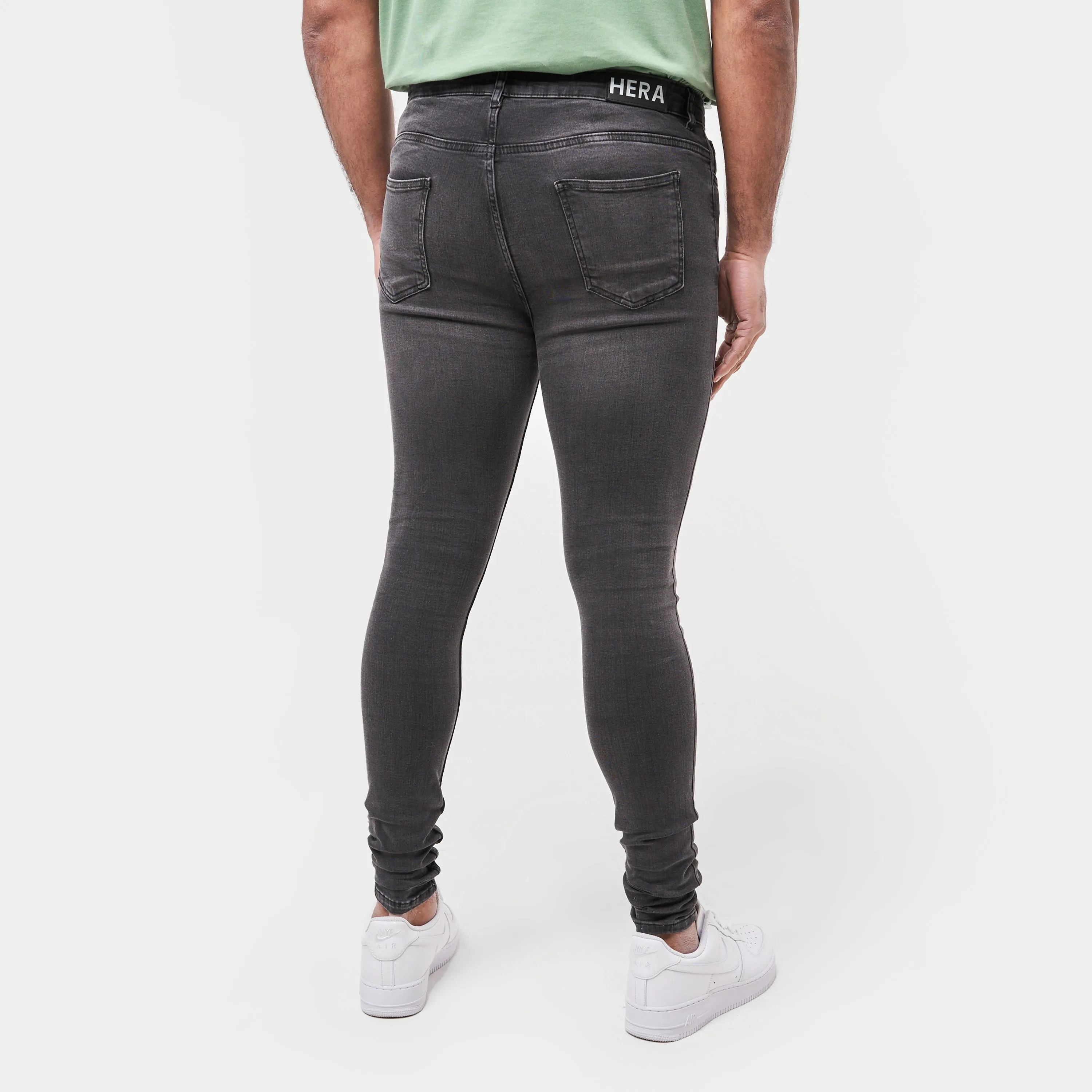 Signature Spray On Jeans - Grey