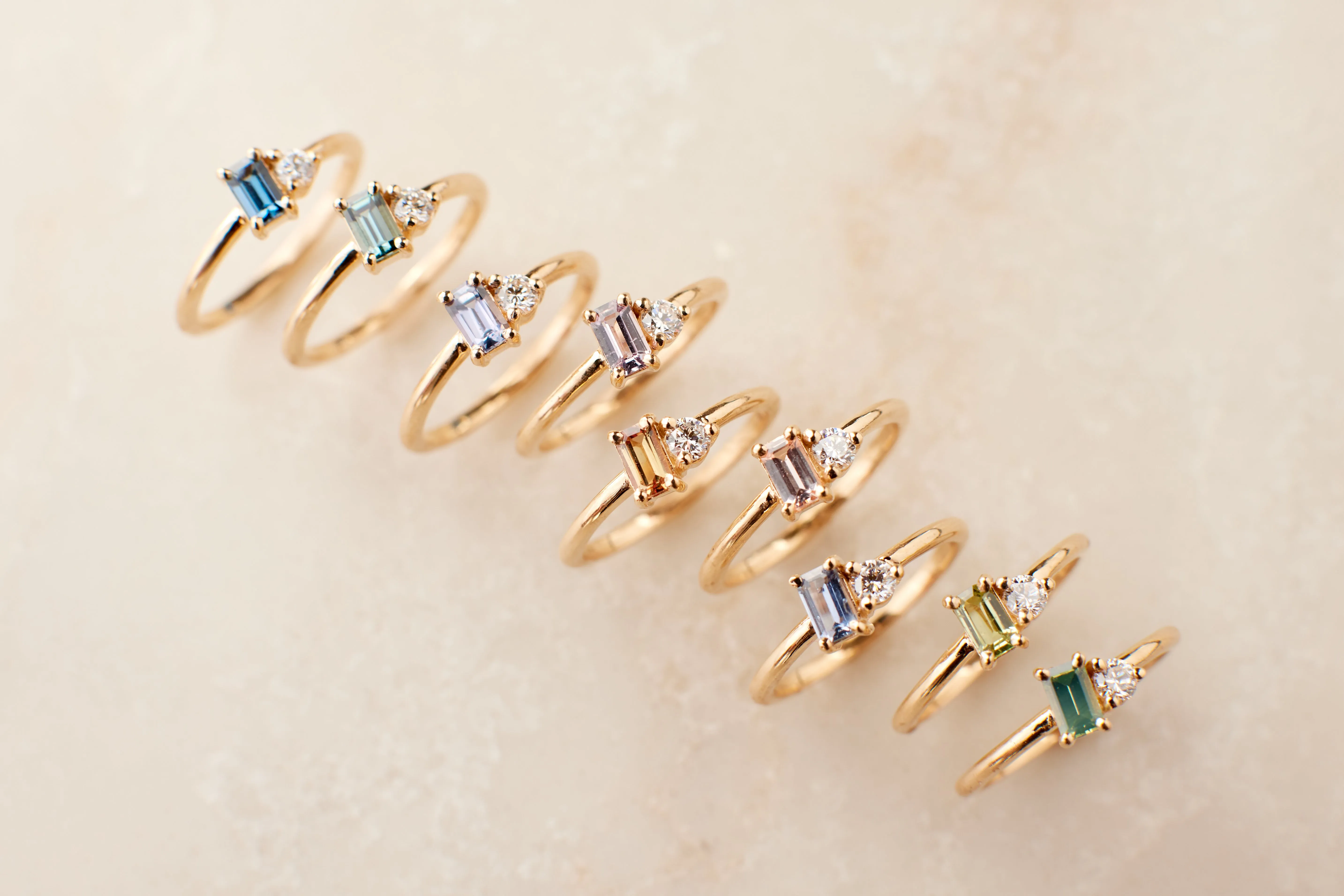 Simone Ring - Limited Collection Blush-Rose Sapphire   Diamond