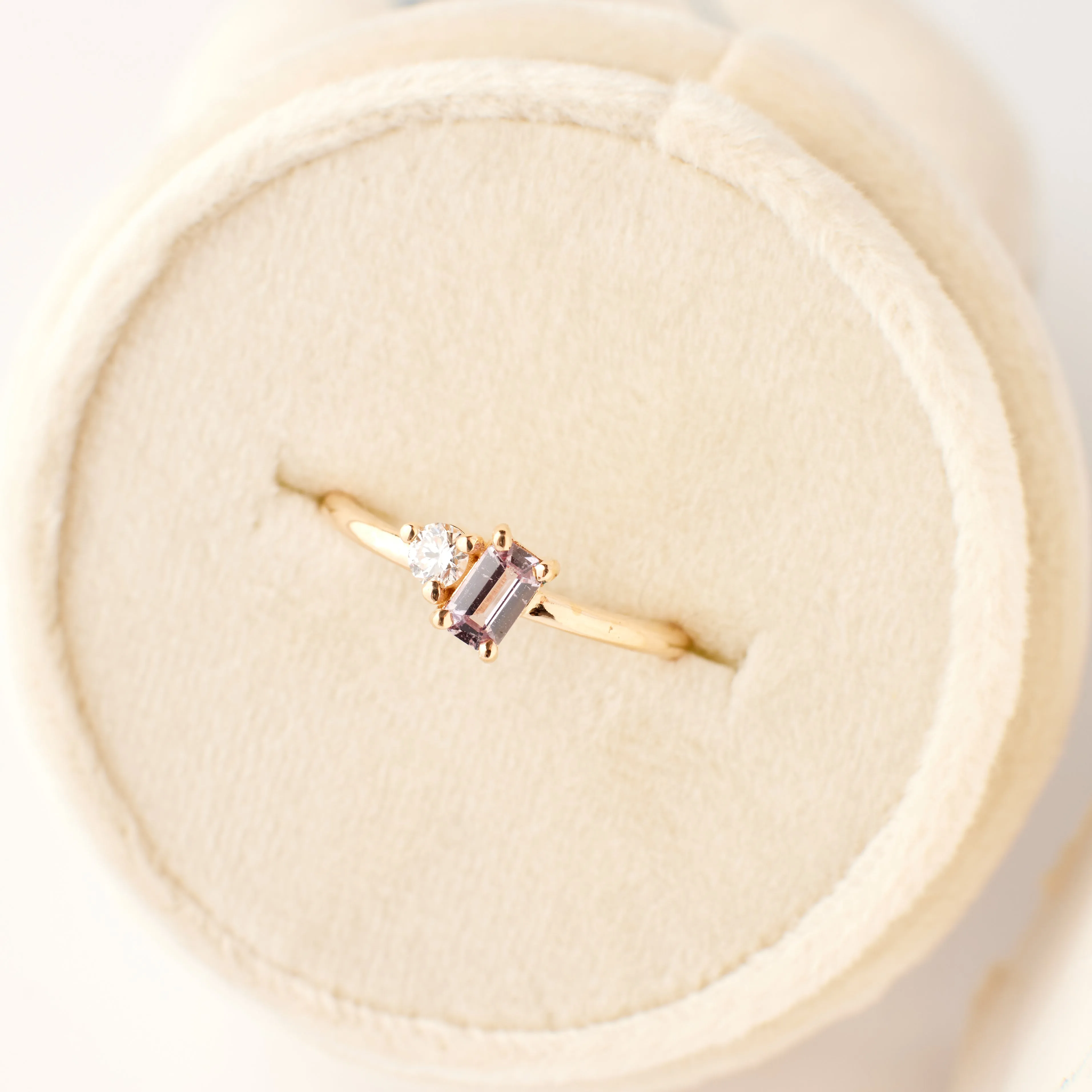 Simone Ring - Limited Collection Blush-Rose Sapphire   Diamond