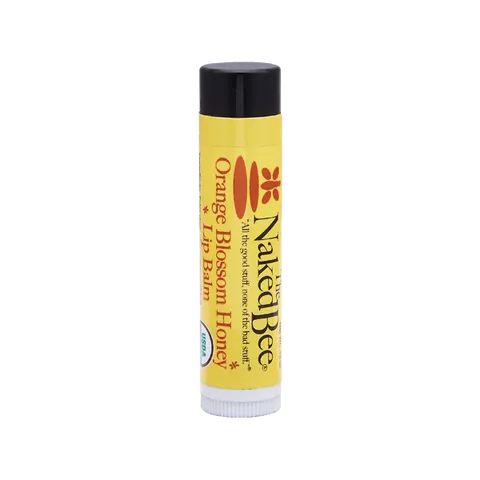 The Naked Bee Orange Blossom Honey USDA Organic Lip Balm .15 oz