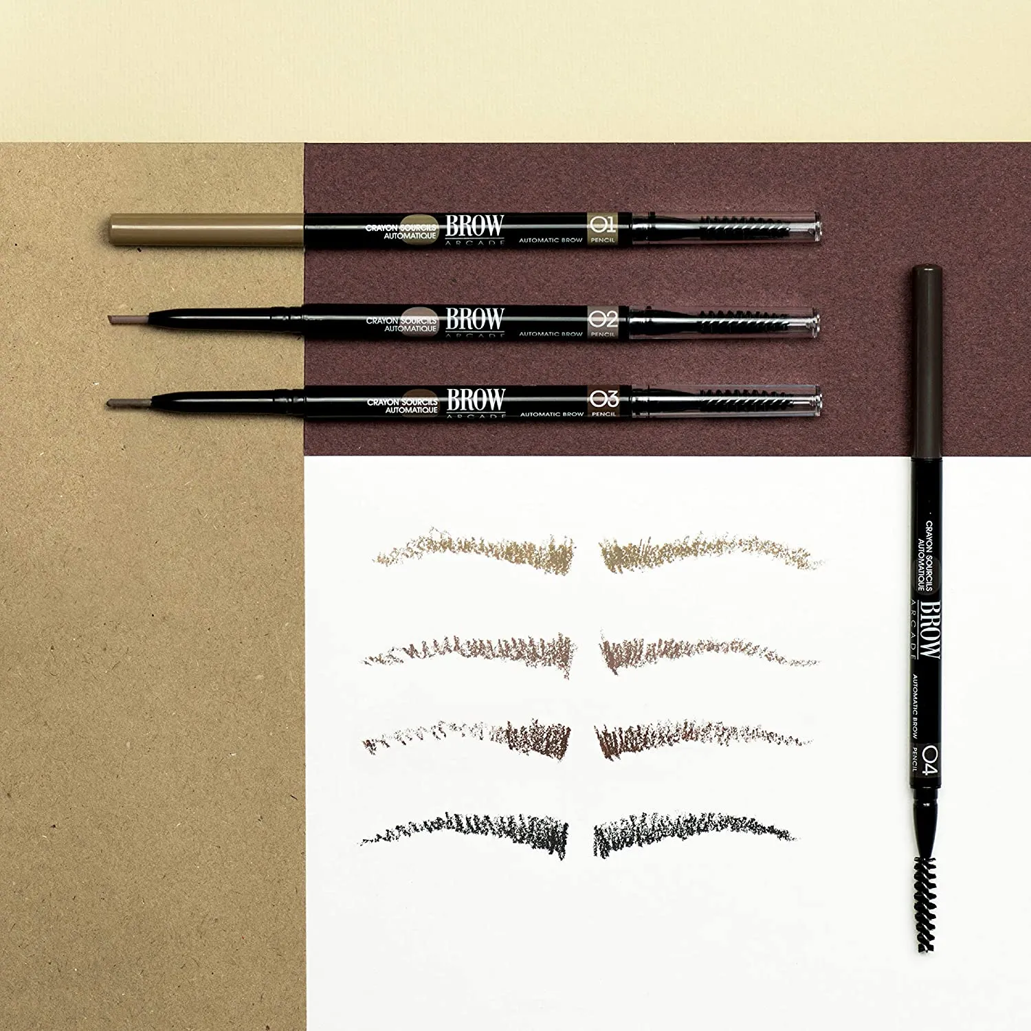 Vivienne Sabo Paris - Automatic Eyebrow Pencil Brow Arcade, Black Brown (Shade 04), Natural Looking Brows, All Day Wear, Cruelty Free